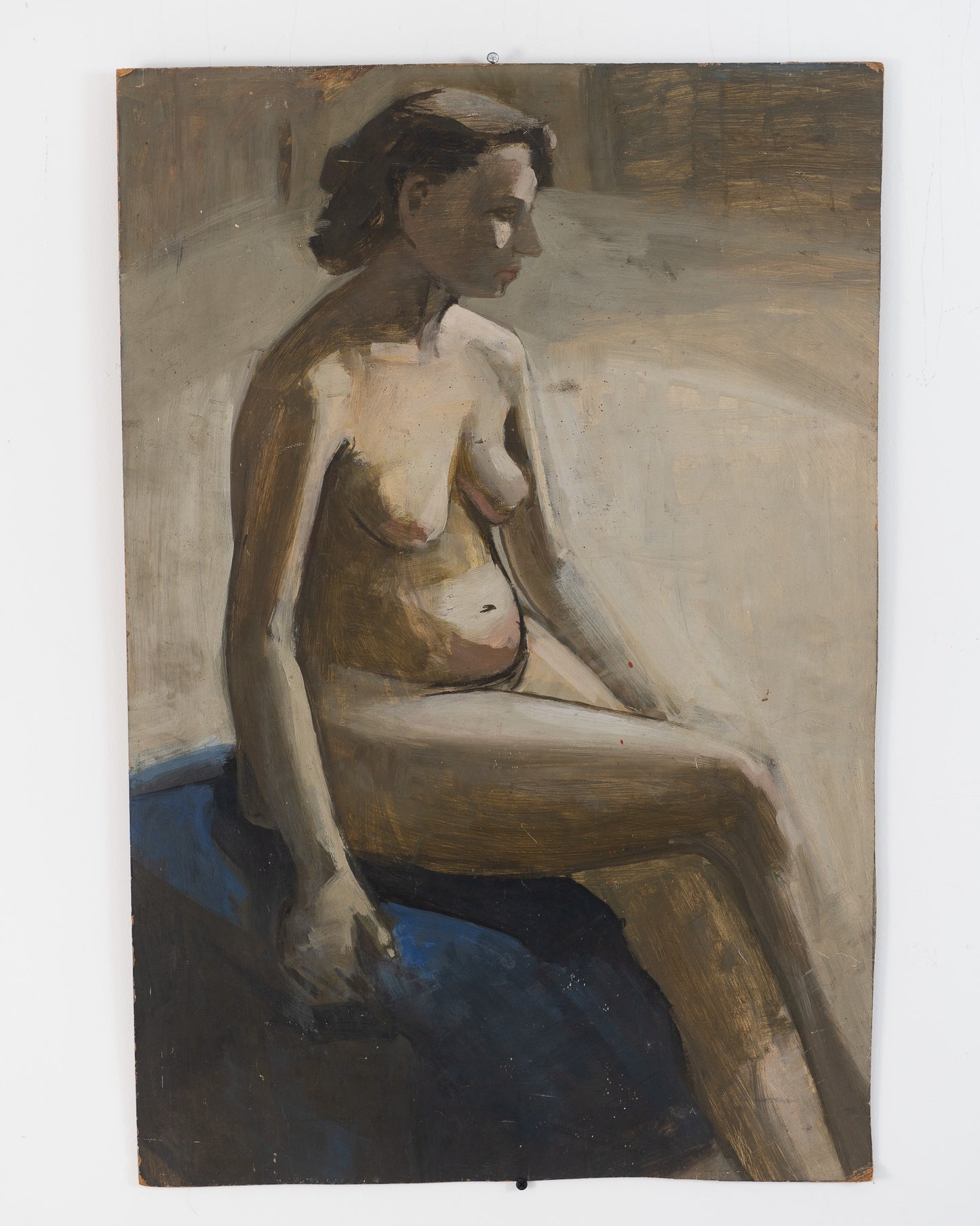 Scottish Art School Figure Study - Nude on Board