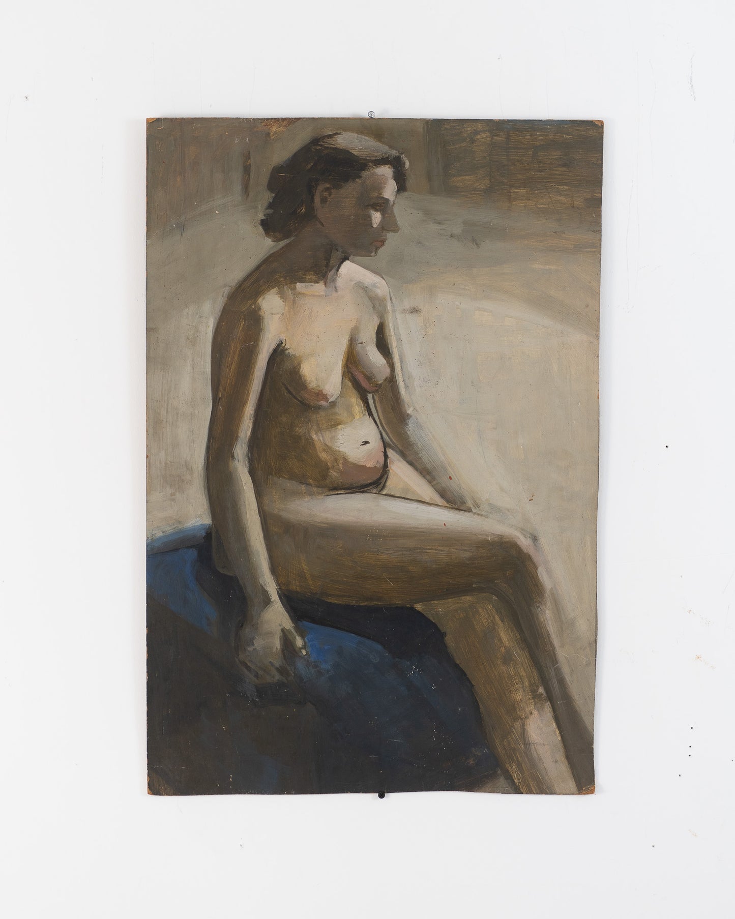 Scottish Art School Figure Study - Nude on Board
