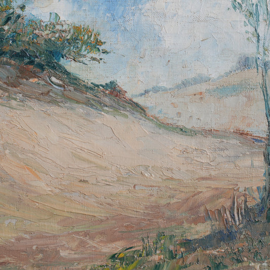 Landscape with Lone Tree / F.F. Bos, (c. Early-to-Mid 20th Century)