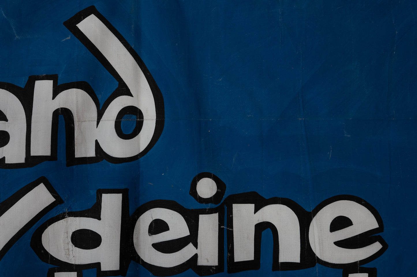1960s German Hand Painted Cinema Banner - Deutschland - deine Sternchen