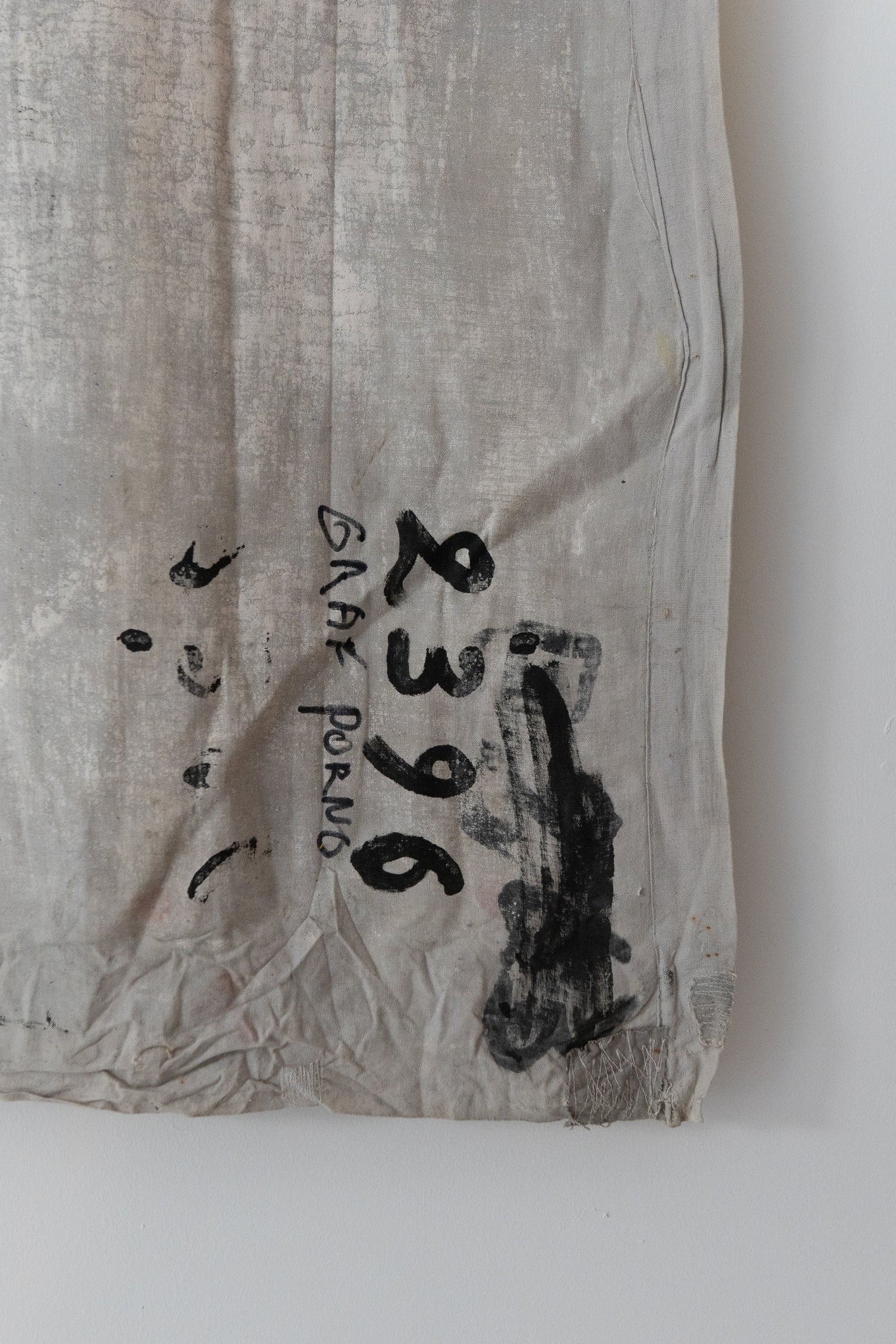 1960s German Hand Painted Cinema Banner - Graf Porno und seine Mädchen