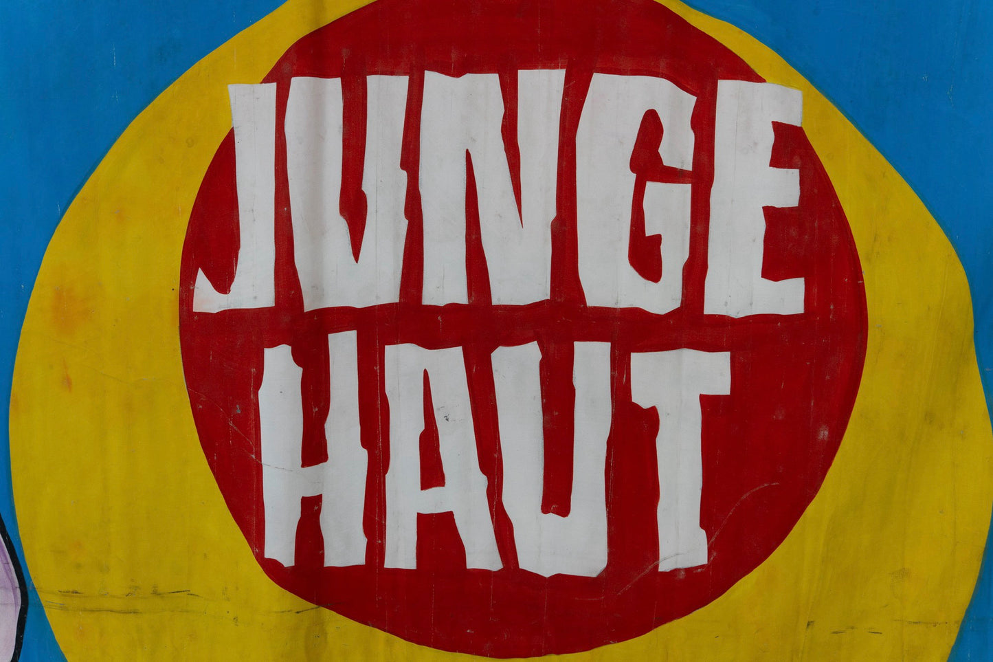 1960s German Hand Painted Cinema Banner - Junge Haut