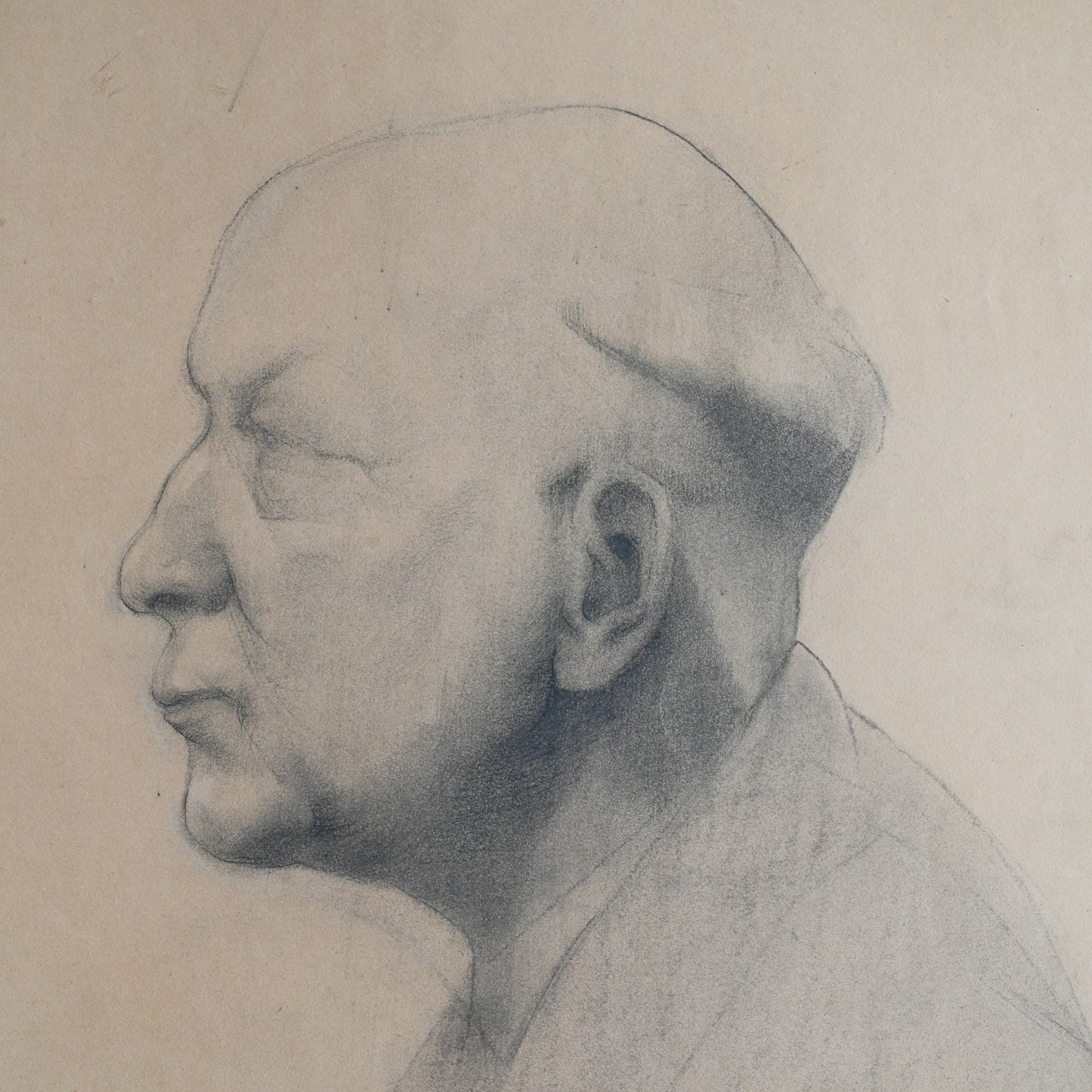 A Fine Quality Pencil Drawing of a Gentleman on paper.