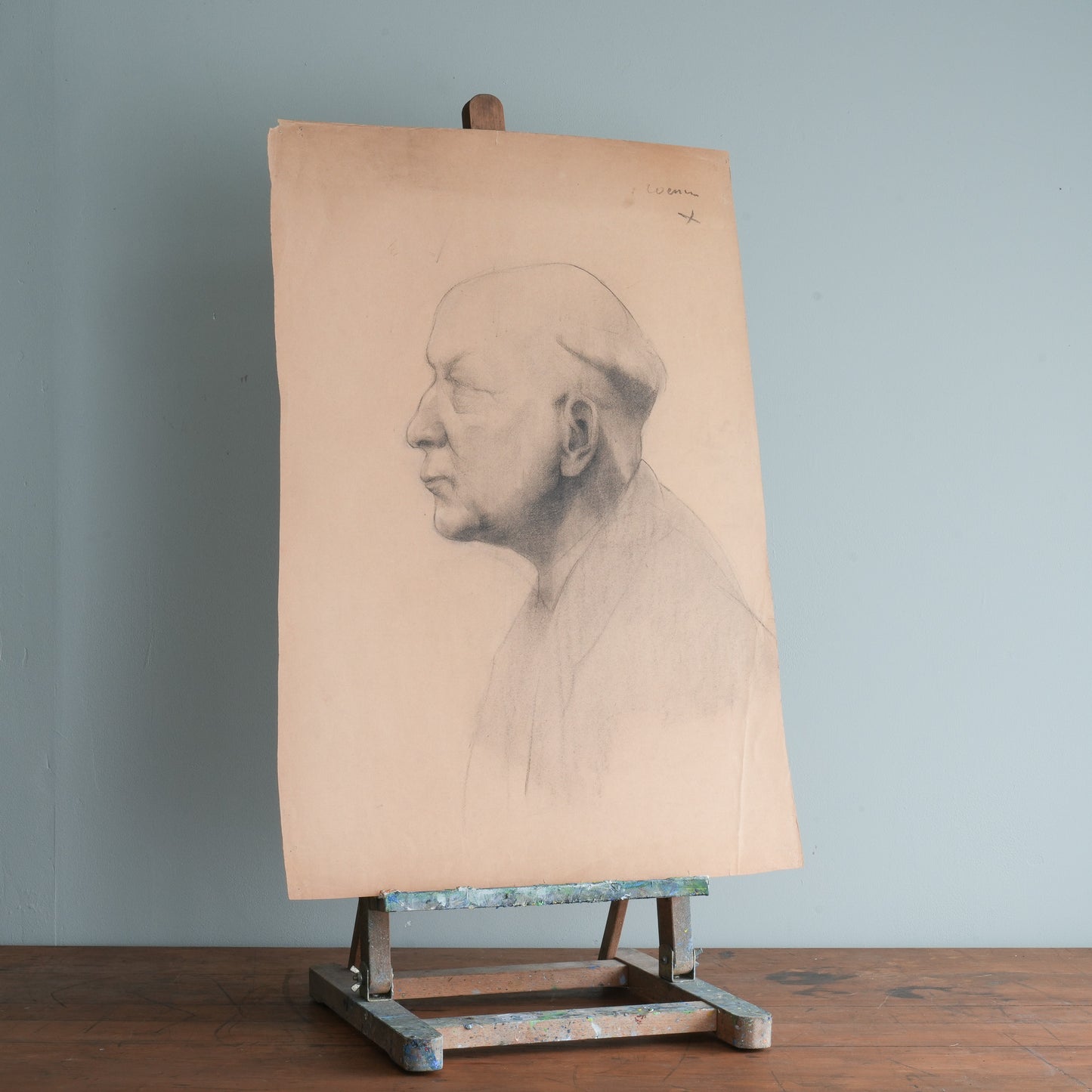 A Fine Quality Pencil Drawing of a Gentleman on paper.
