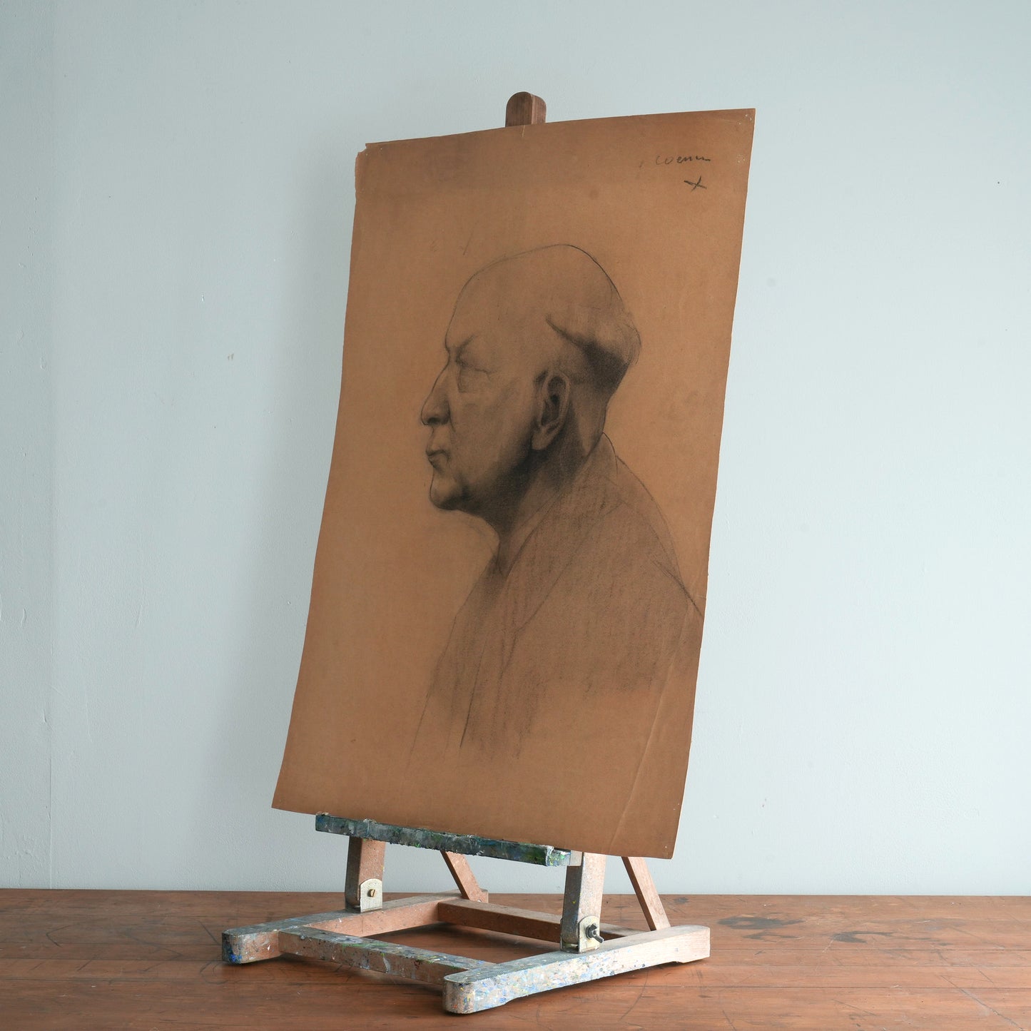 A Fine Quality Pencil Drawing of a Gentleman on paper.