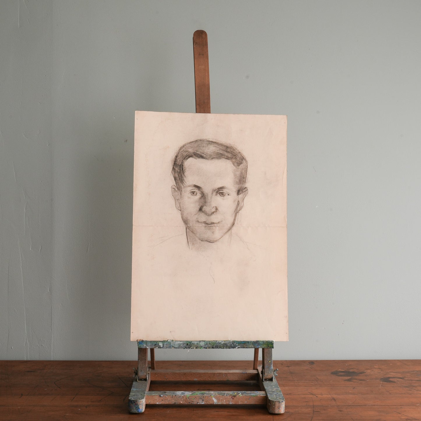 A Pencil Sketch of a Young Man.