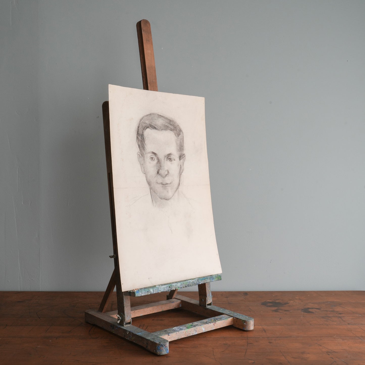 A Pencil Sketch of a Young Man.