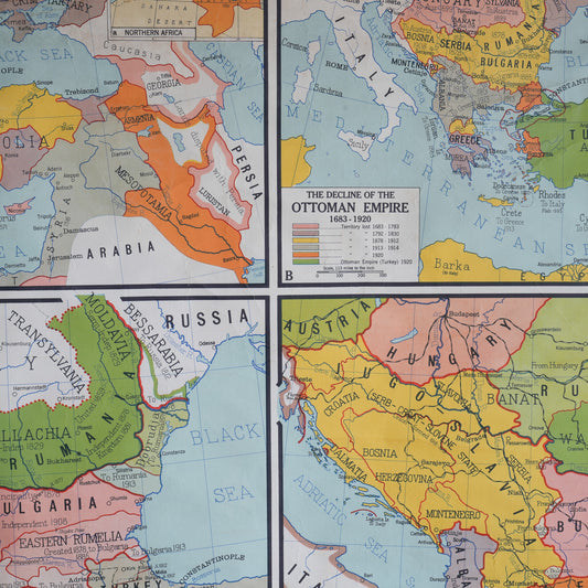 Rise and Decline of the Ottoman Empire Map