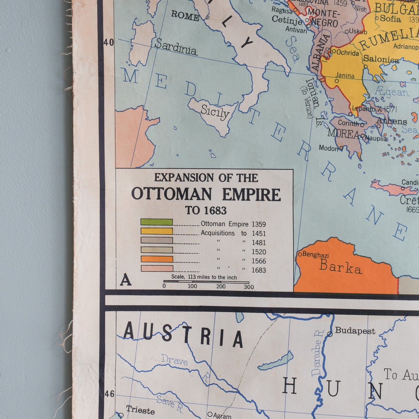 Rise and Decline of the Ottoman Empire Map