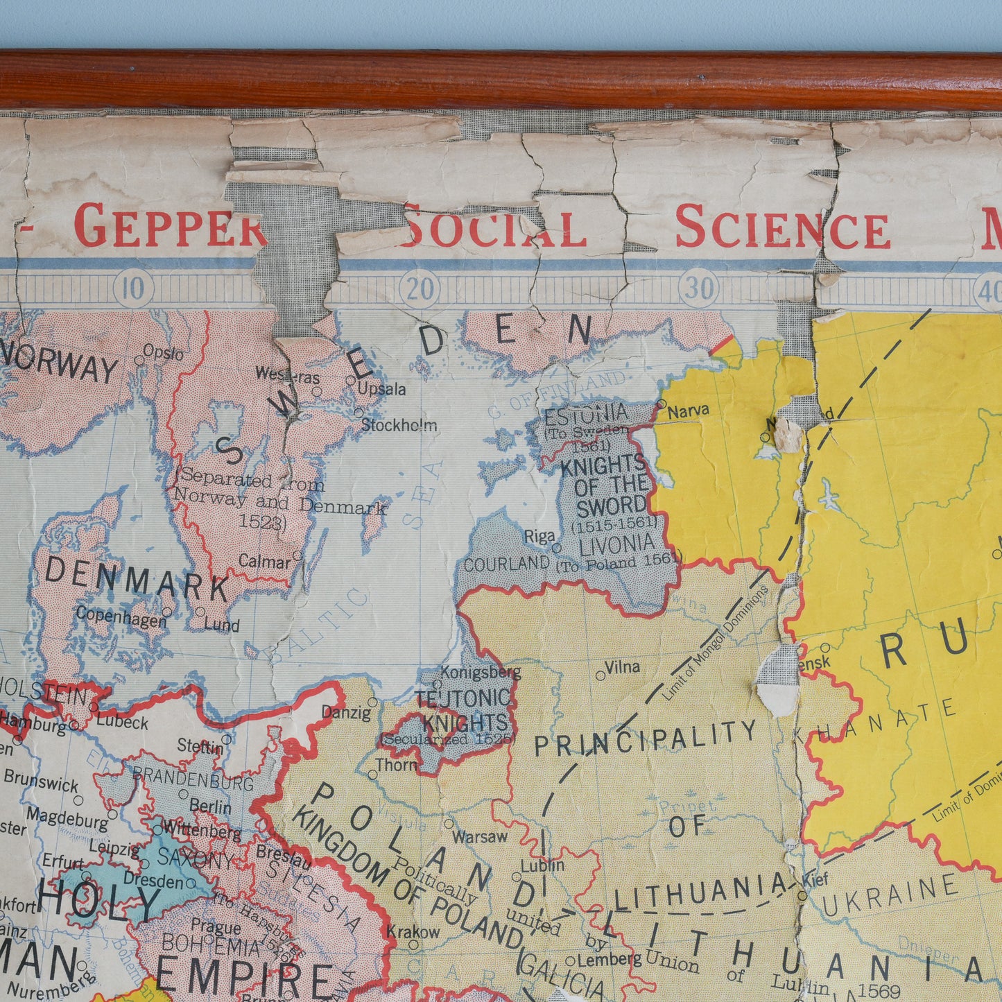 Map of Europe at the time of Charles V