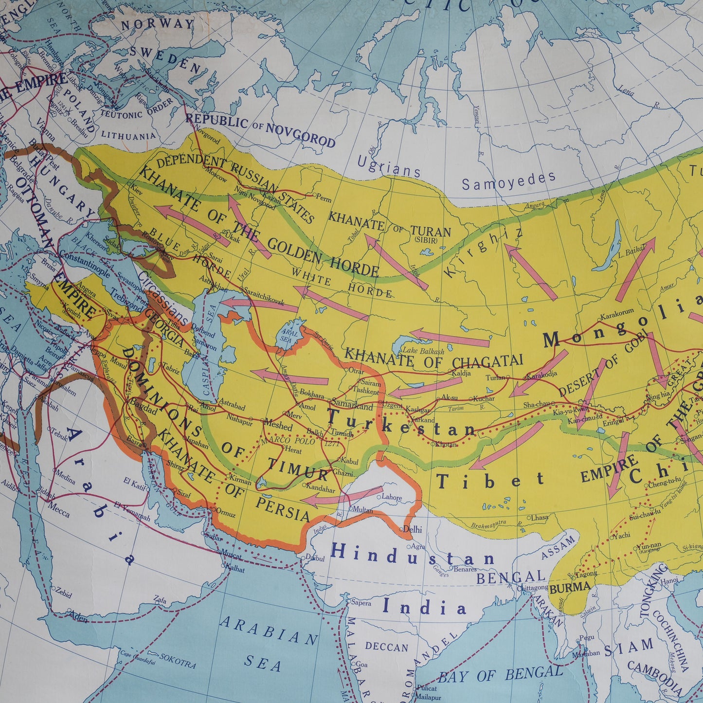 Knowlton Wallbank World History Map