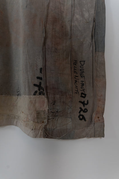 1960s German Hand Painted Cinema Banner - Dunkle Haut und helle Năchte