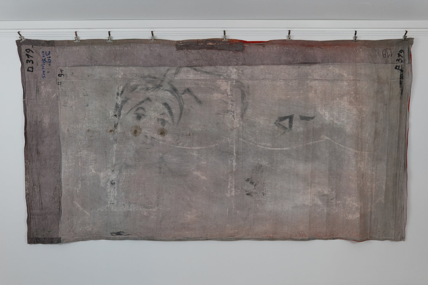 1960s German Hand Painted Cinema Banner - Zieh’ Dich aus, Puppe