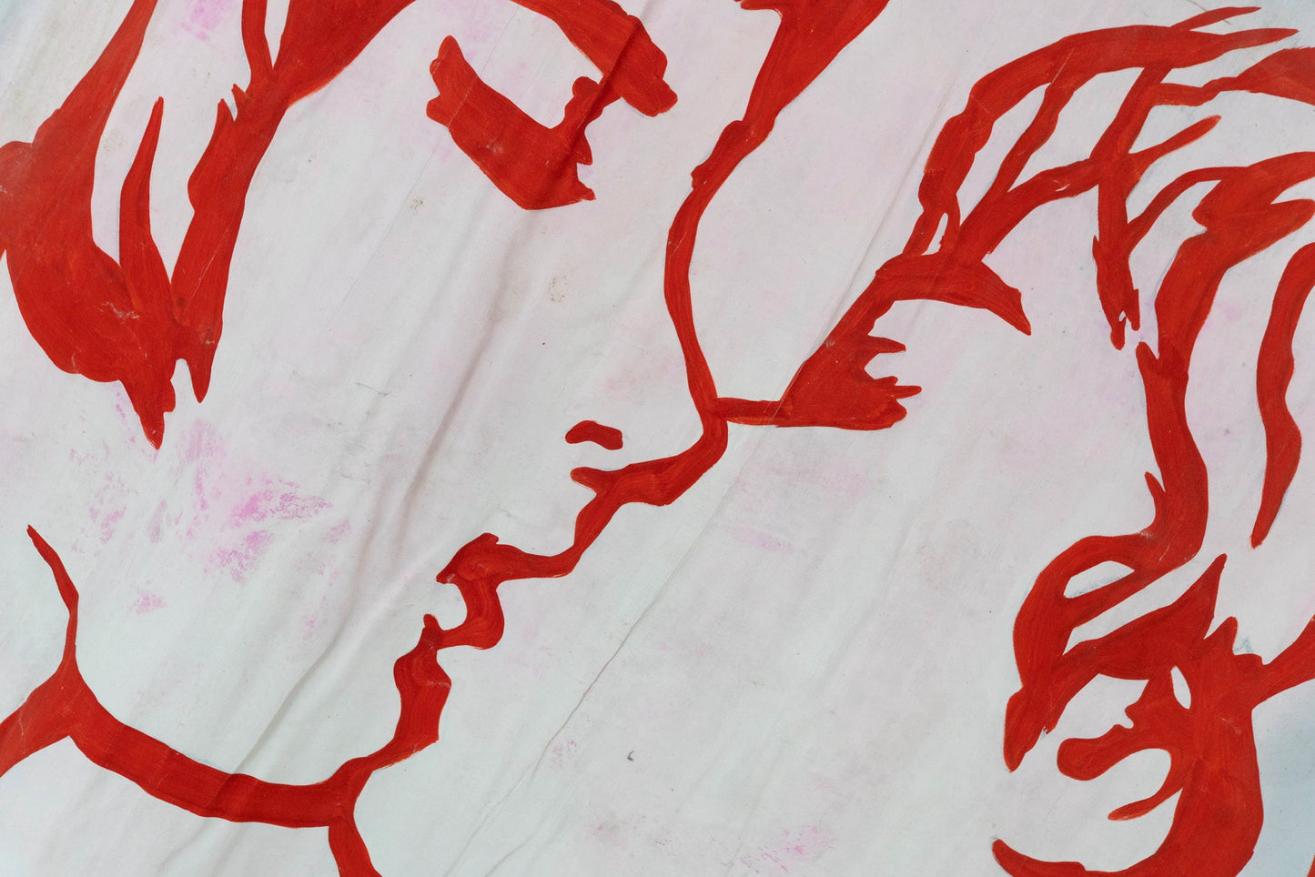 1960s German Hand Painted Cinema Banner - The Fox