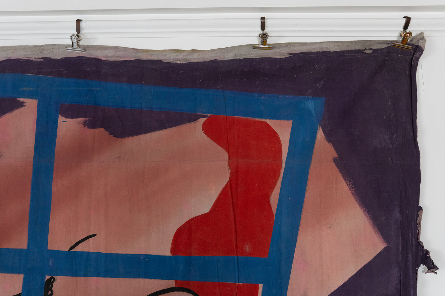 1960s German Hand Painted Cinema Banner - käufliche mädchen