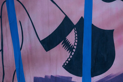 1960s German Hand Painted Cinema Banner - käufliche mädchen