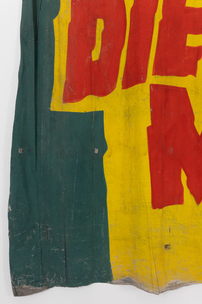 1960s German Hand Painted Cinema Banner - Die Hölle von Macao