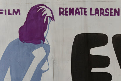 1960s German Hand Painted Cinema Banner - Eva