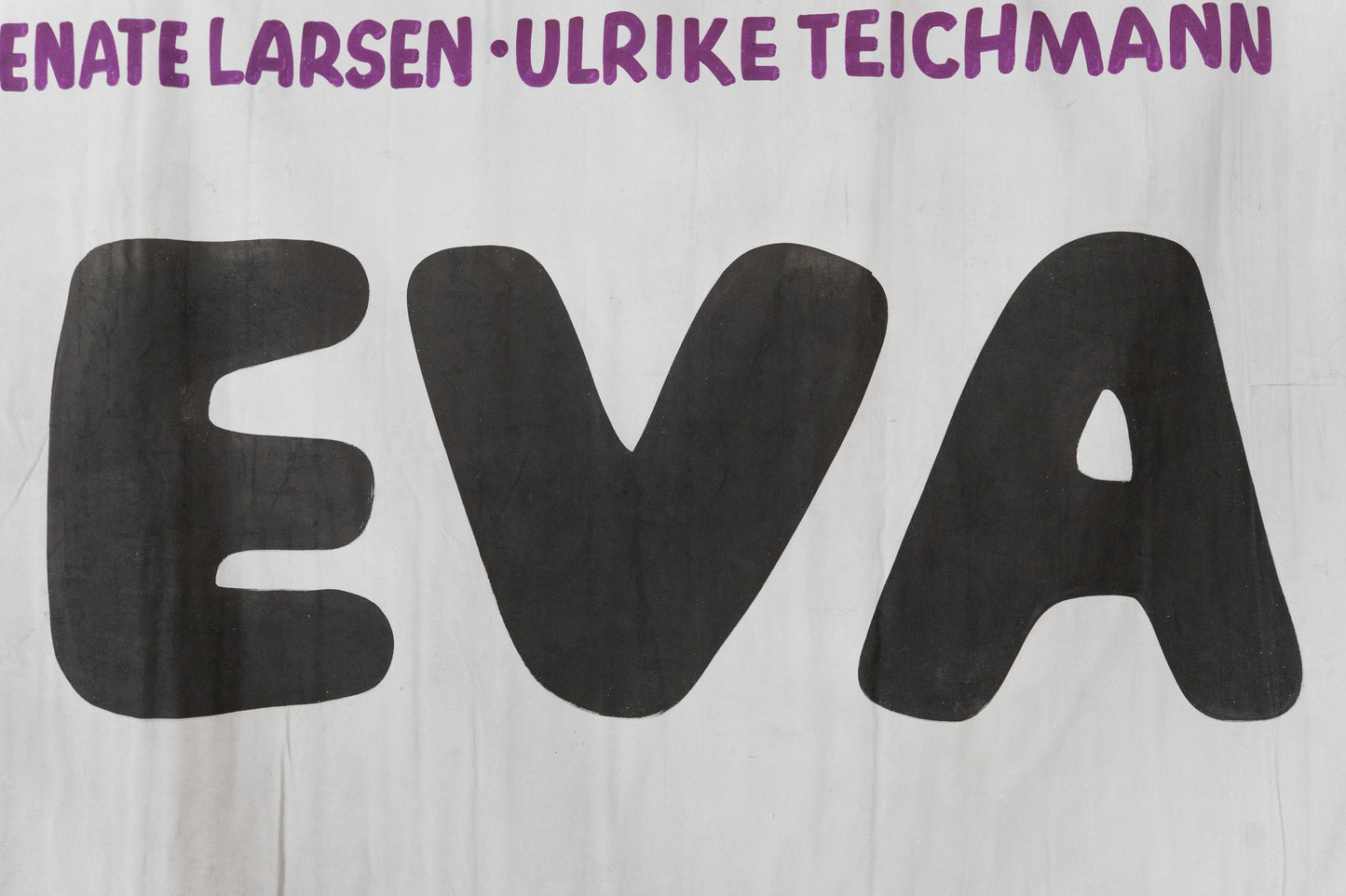 1960s German Hand Painted Cinema Banner - Eva