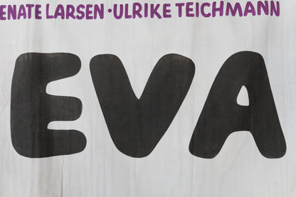 1960s German Hand Painted Cinema Banner - Eva