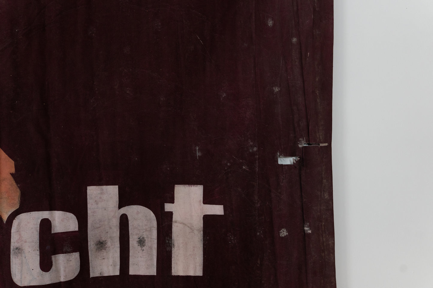 1960s German Hand Painted Cinema Banner - Mädchen in Nordischer Nacht