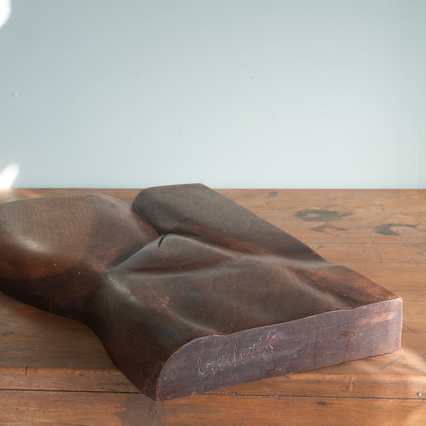 Modernist Wooden Sculpture of the Female Form | FREDERIK WEERKAMP (Netherlands)