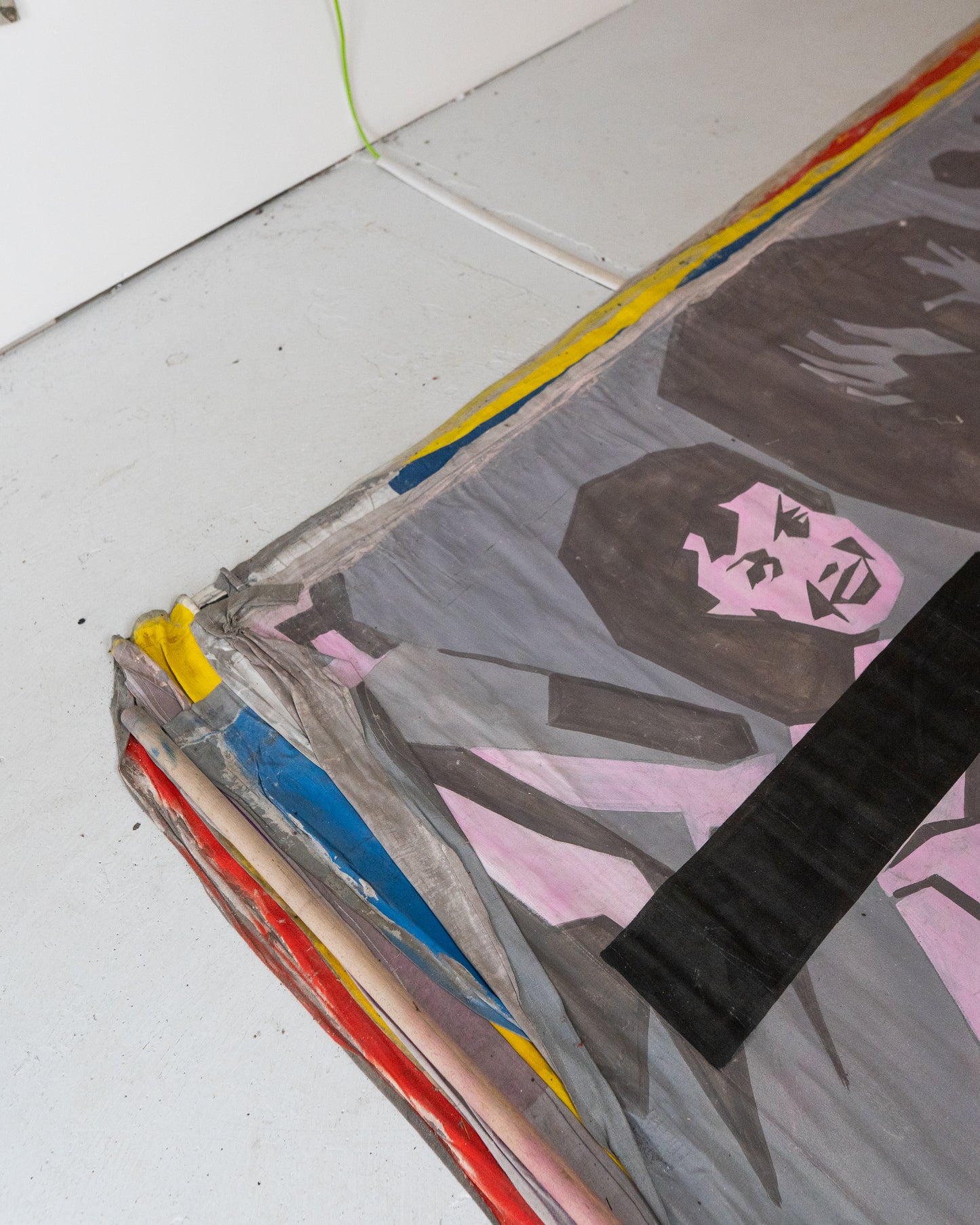 1960s German Hand Painted Cinema Banner - Mondo Nudo II