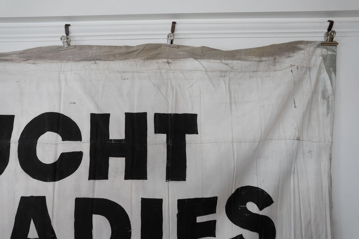 1960s German Hand Painted Cinema Banner - Flucht ins Paradies (Die Oben Ohne Story)