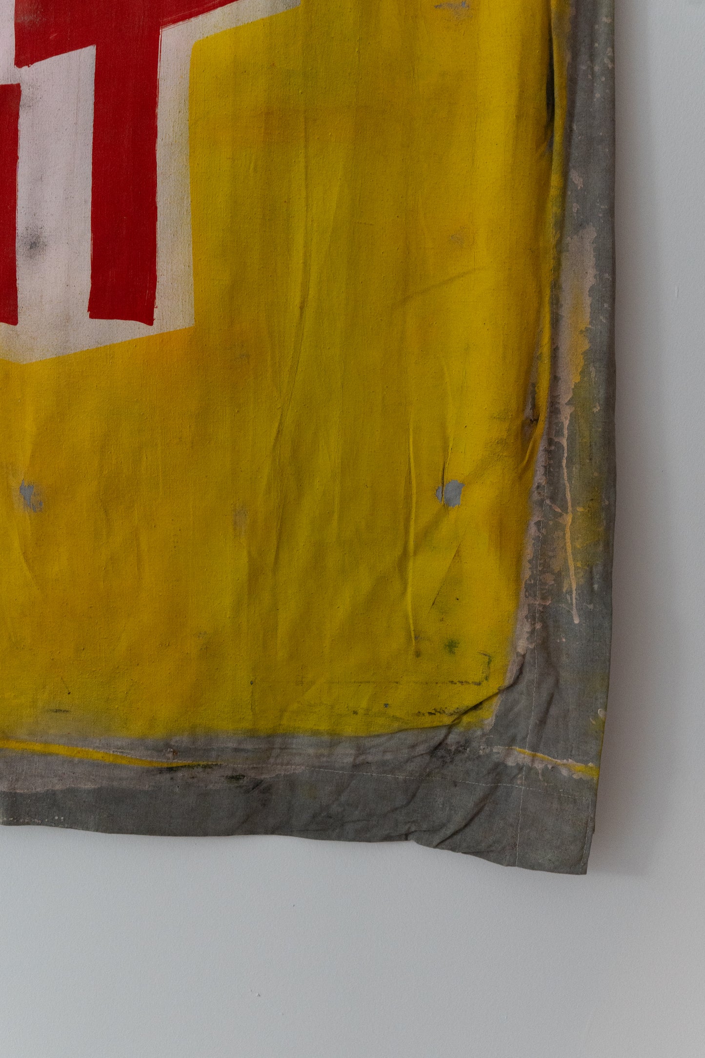 1960s German Hand Painted Cinema Banner - Und Samstags Nackt