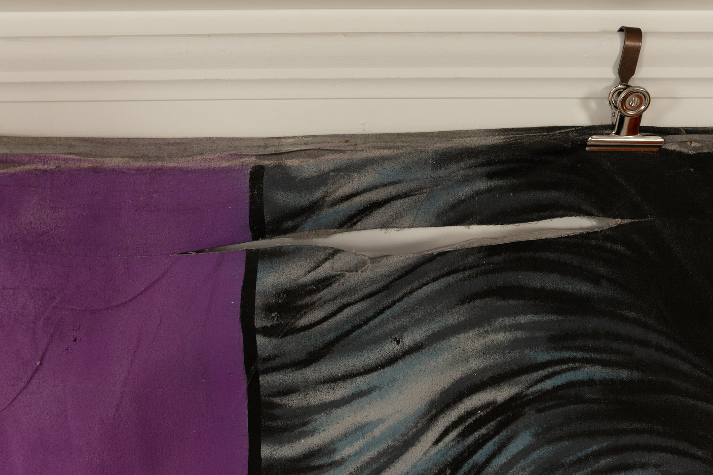 1960s German Hand Painted Cinema Banner - Hass Ohne Gnade