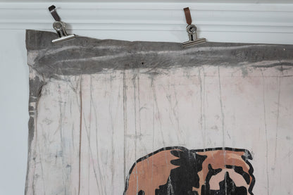 1960s German Hand Painted Cinema Banner - Fever auf der Haut