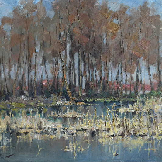 Autumn Marsh / Unknown Artist (Illegibly Signed), (Mid-20th Century)