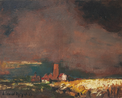 Lisseweghe at Dusk / Médard Siegfried Tytgat, 1969