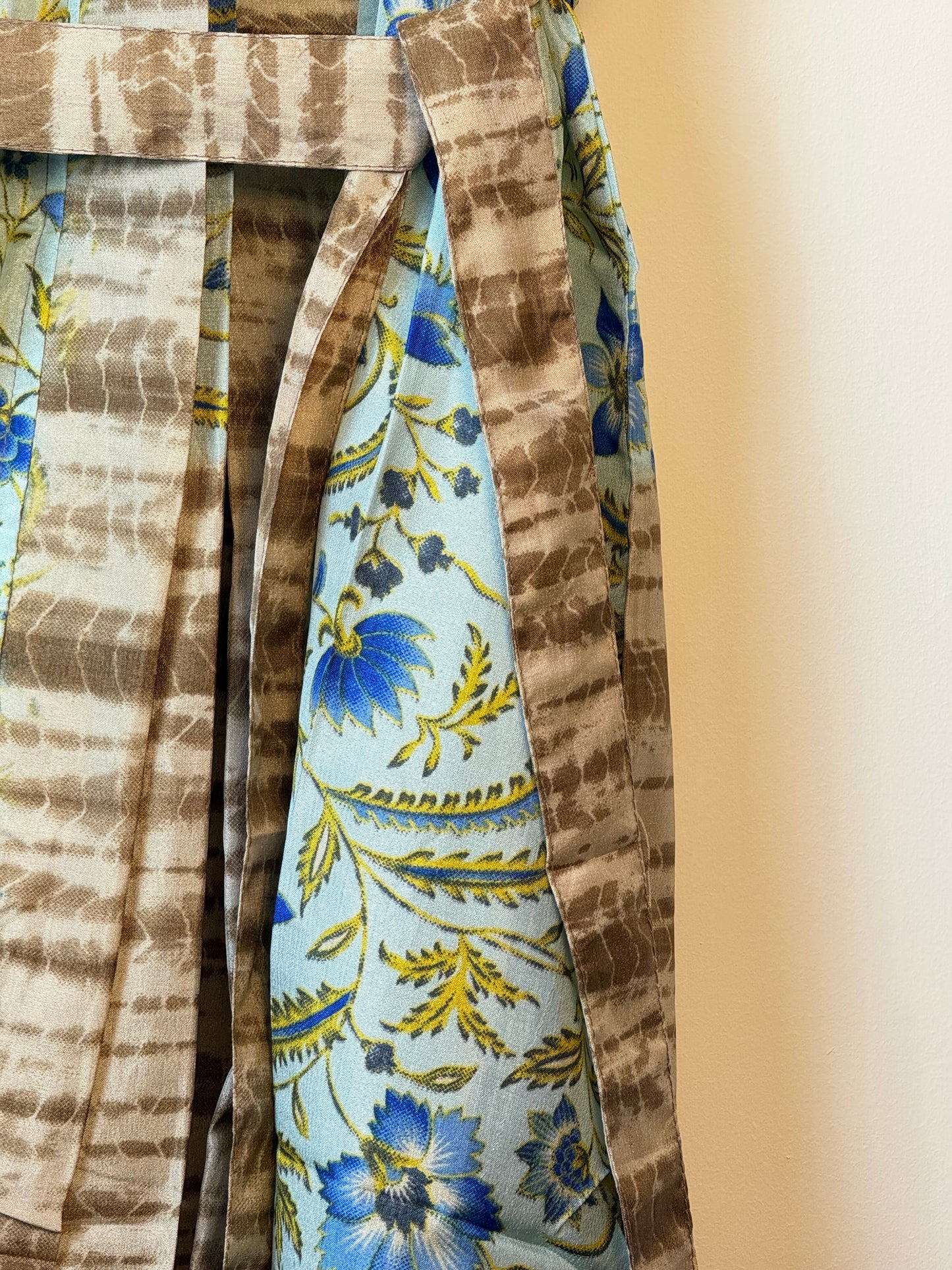 Vintage Saree Silk Kimono / Duster - Long