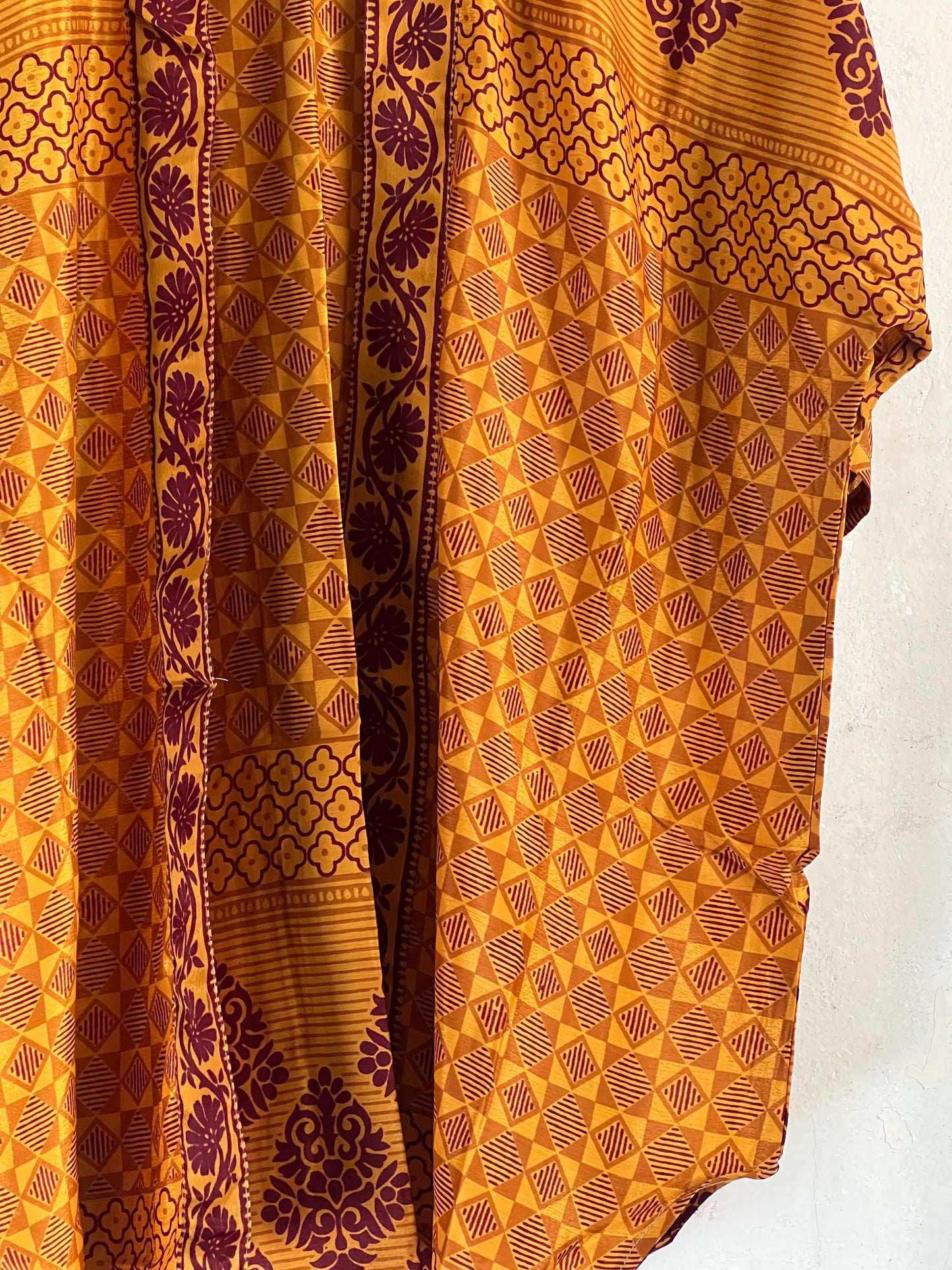 Vintage Saree Silk Trousers & Shirt Co-ordinated Set