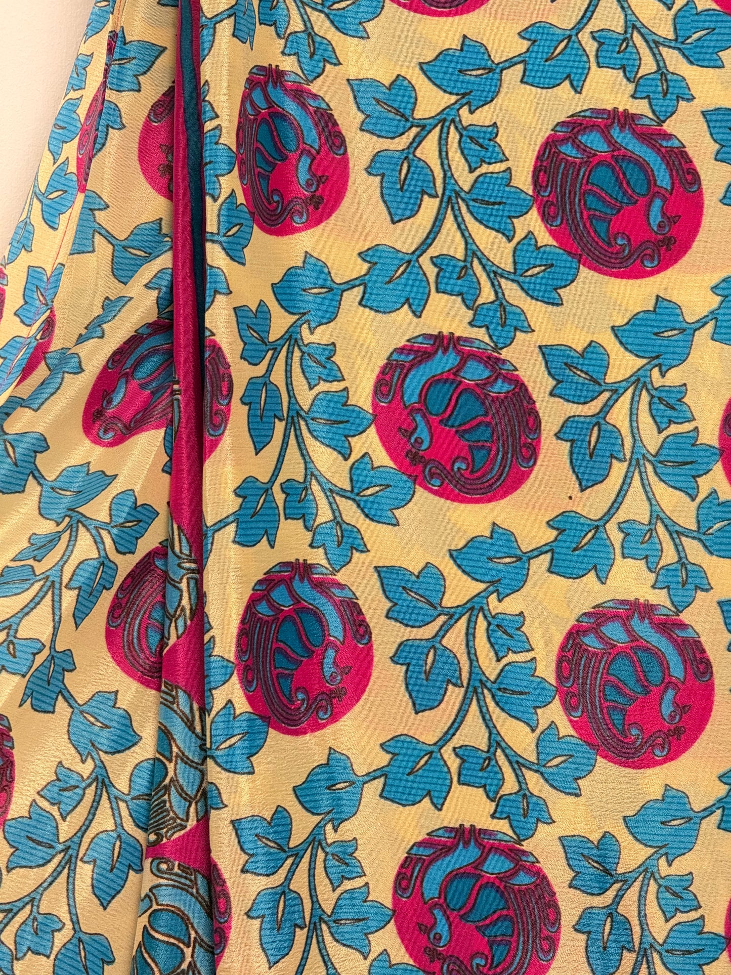 Vintage Pure Silk Saree Fabric