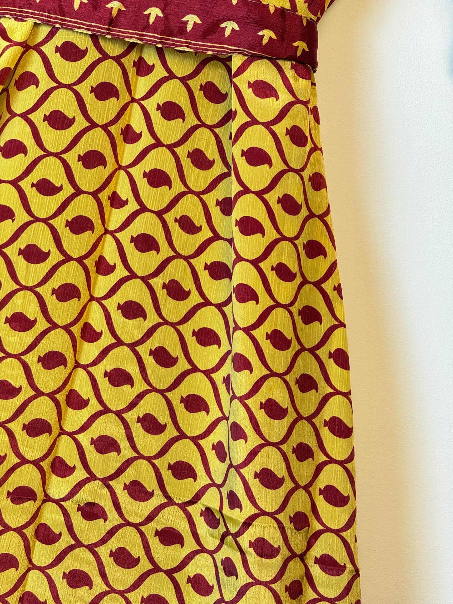 Vintage Saree Silk Kimono / Duster - Long