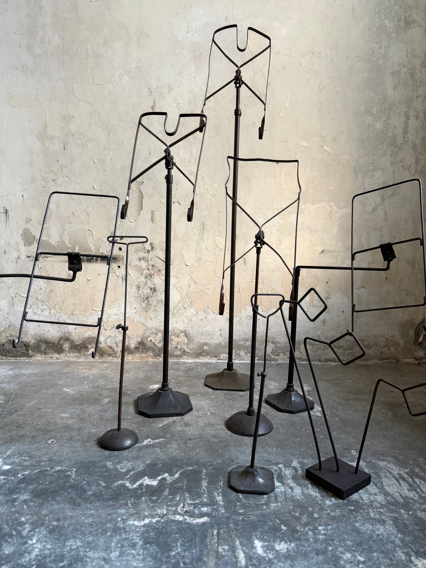 Collection of 19thC Shop Display Shirt & Accessory Stands