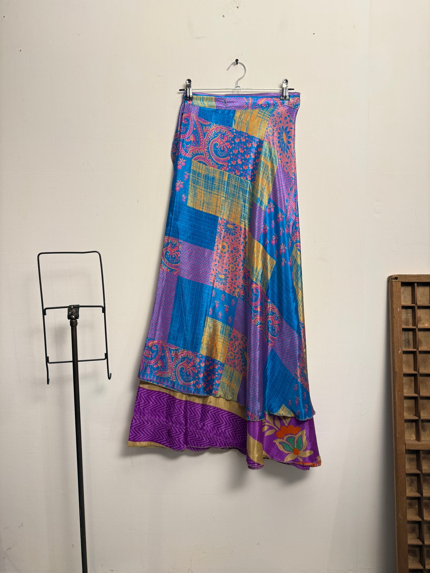 Vintage Saree Silk Wrap Skirt
