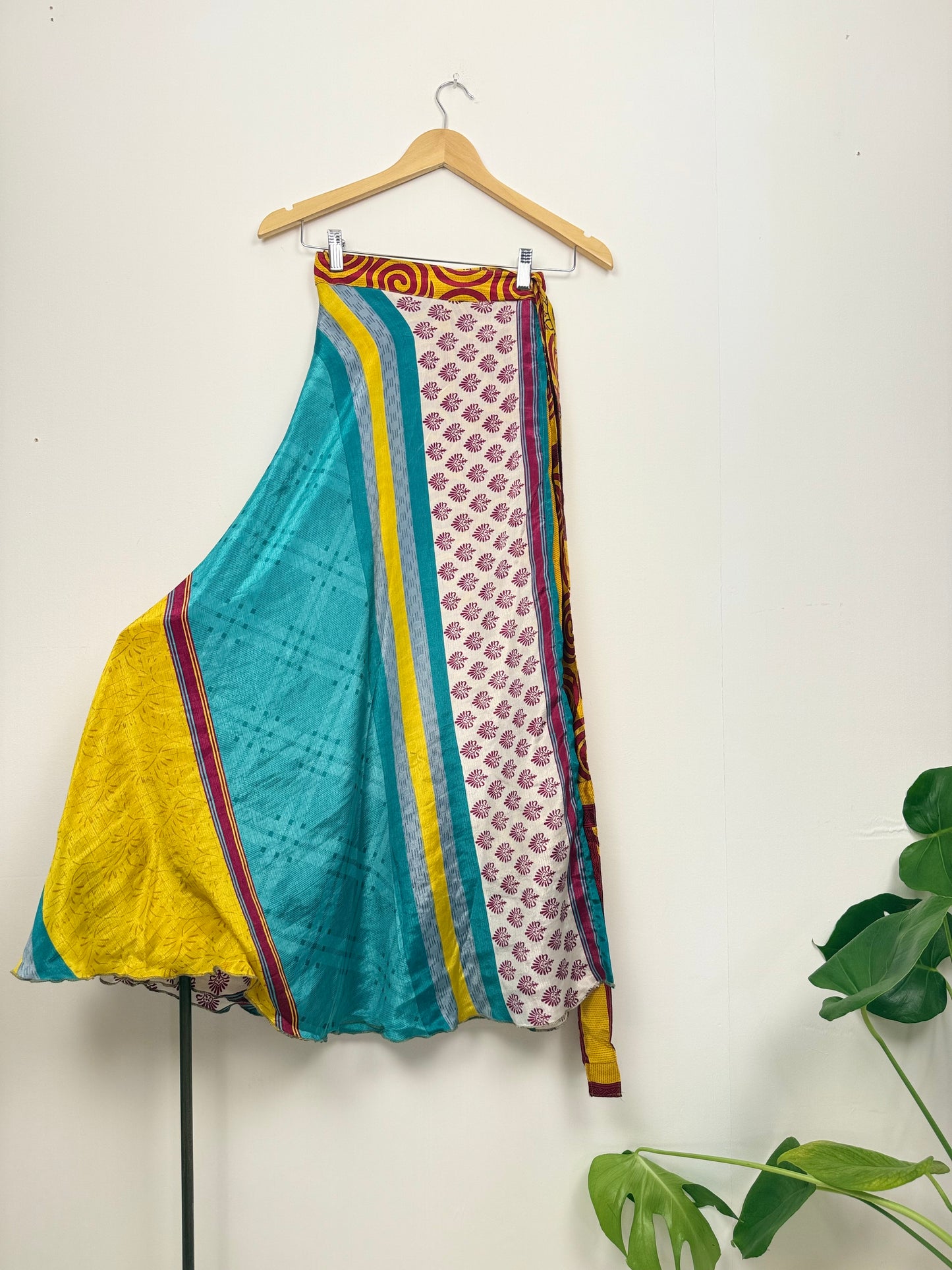 Vintage Saree Silk Wrap Skirt