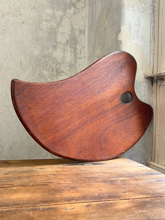 Early 20thC Mahogany Artists Palette