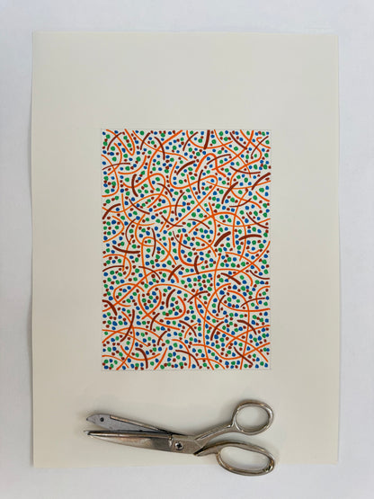 Pointillist Ink on Paper Original Artwork No.7 - ARTHUR ALLAN WILSON, Scottish | 1944-2024