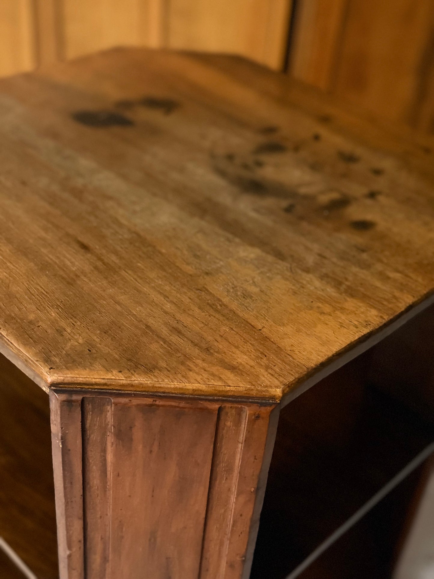 Two Tier Art Deco Side Table on Wheels