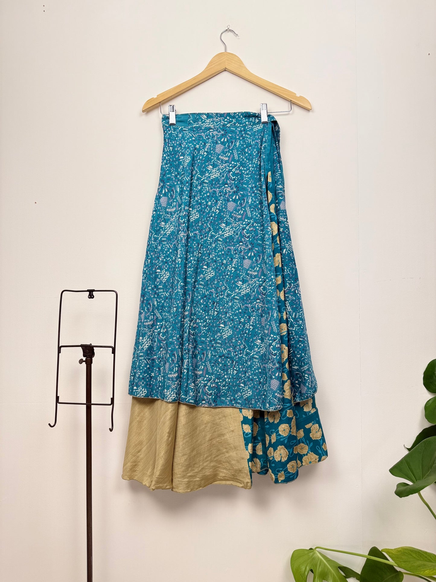 Vintage Saree Silk Wrap Skirt