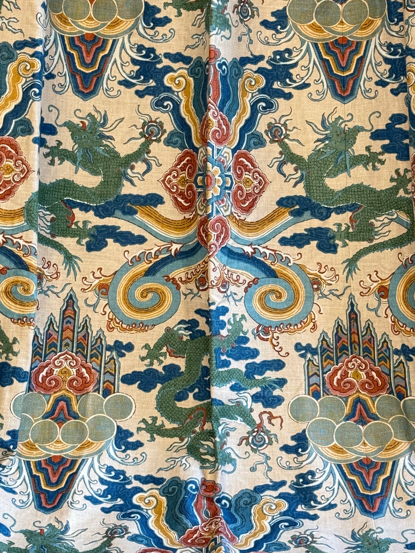 Whytock & Reid 'Emperors Robe' Chinoiserie Curtain Fabric 1974