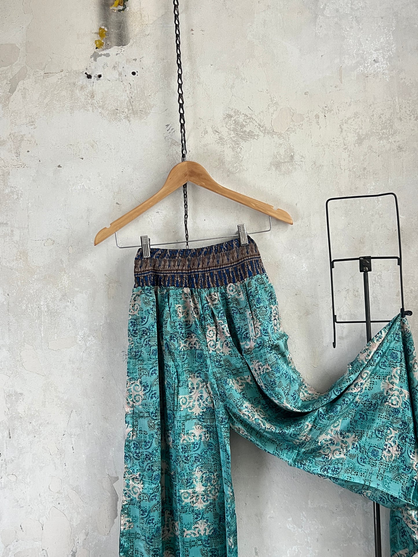 Vintage Saree Silk Trousers & Shirt Co-ordinated Set