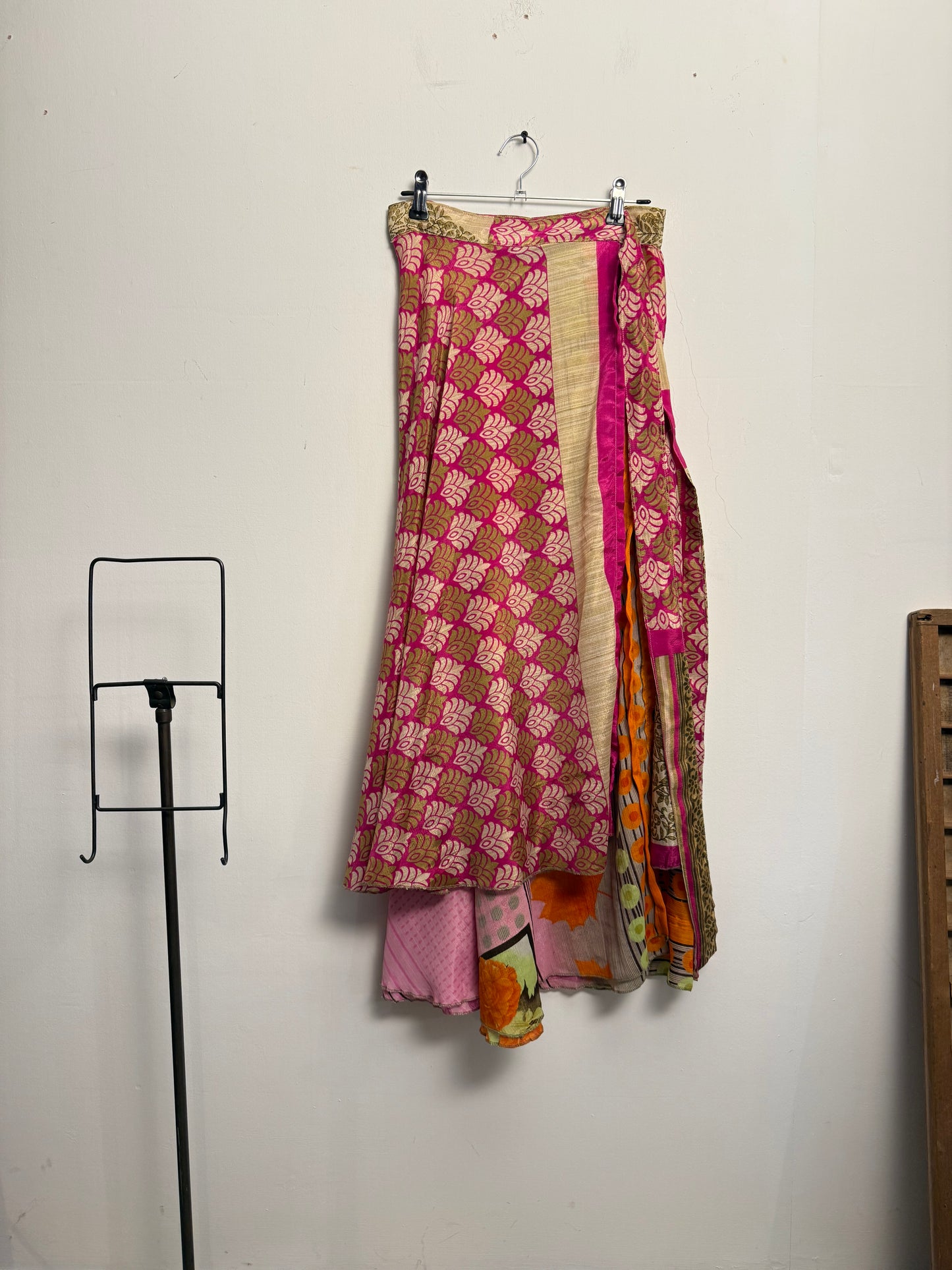 Vintage Saree Silk Wrap Skirt