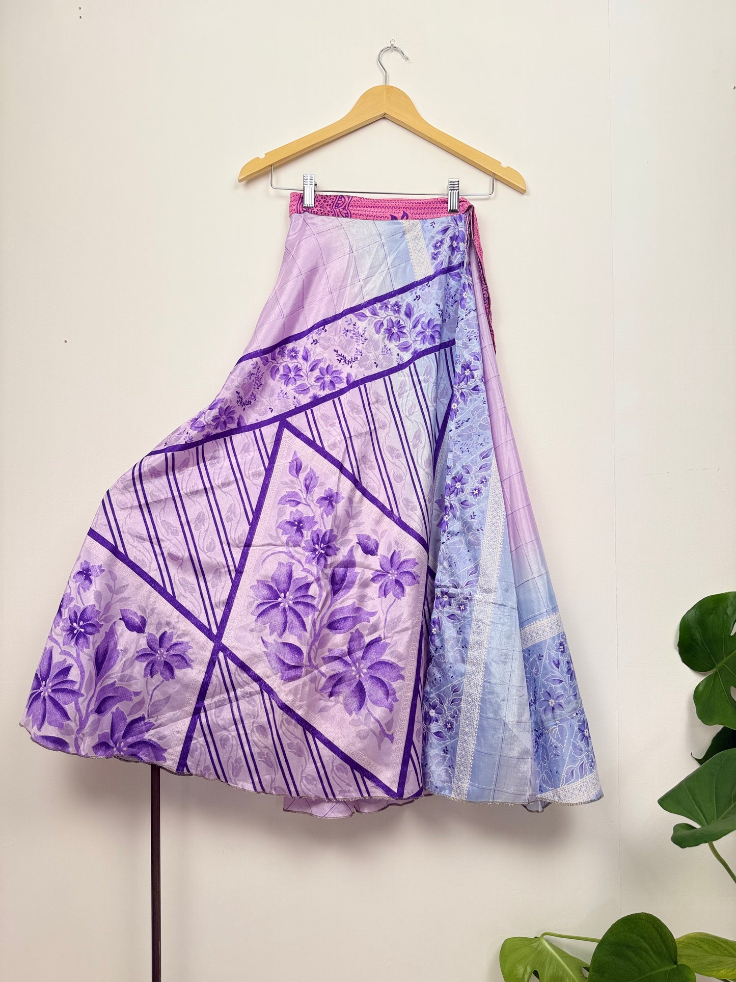 Vintage Saree Silk Wrap Skirt