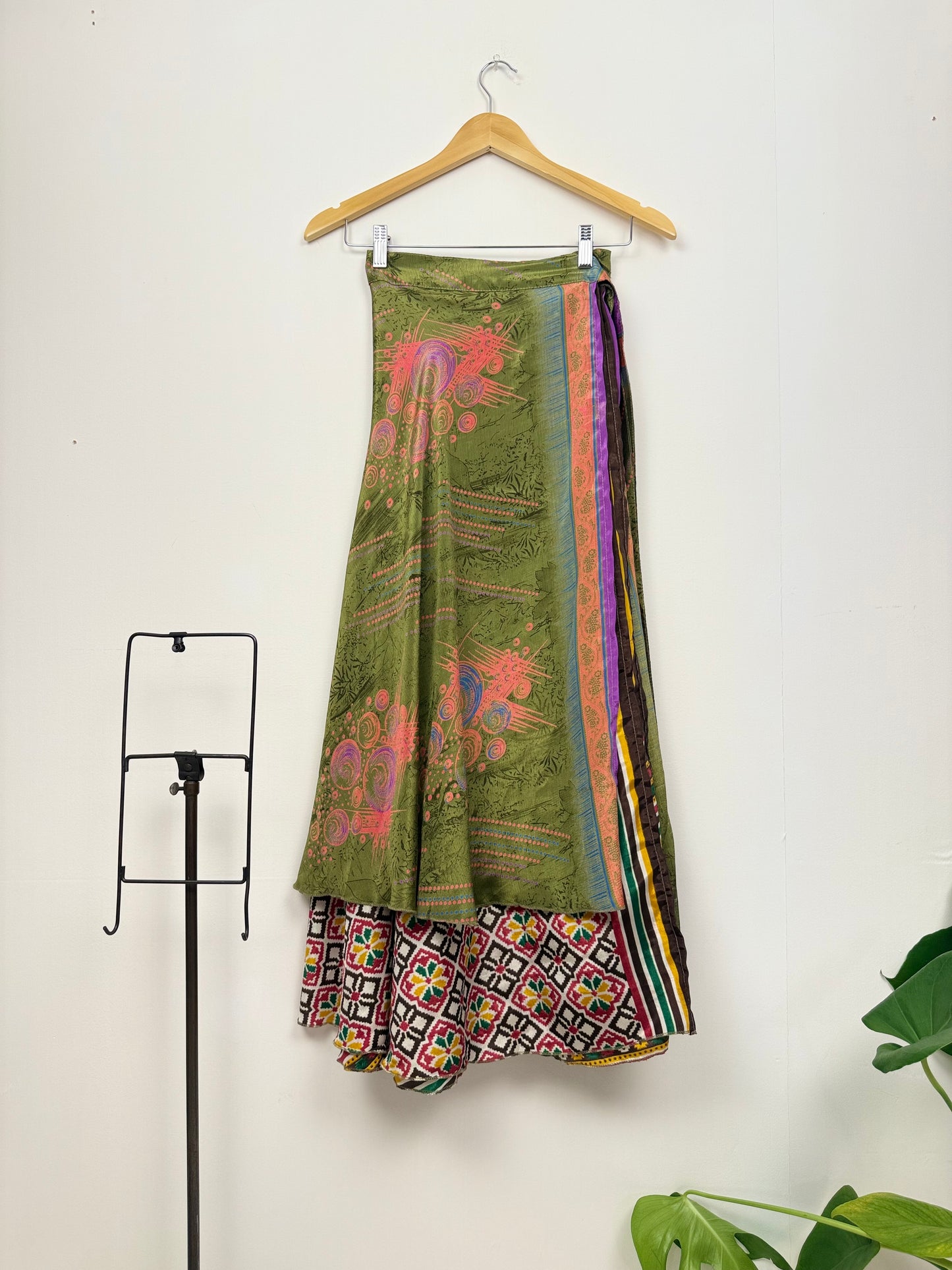 Vintage Saree Silk Wrap Skirt