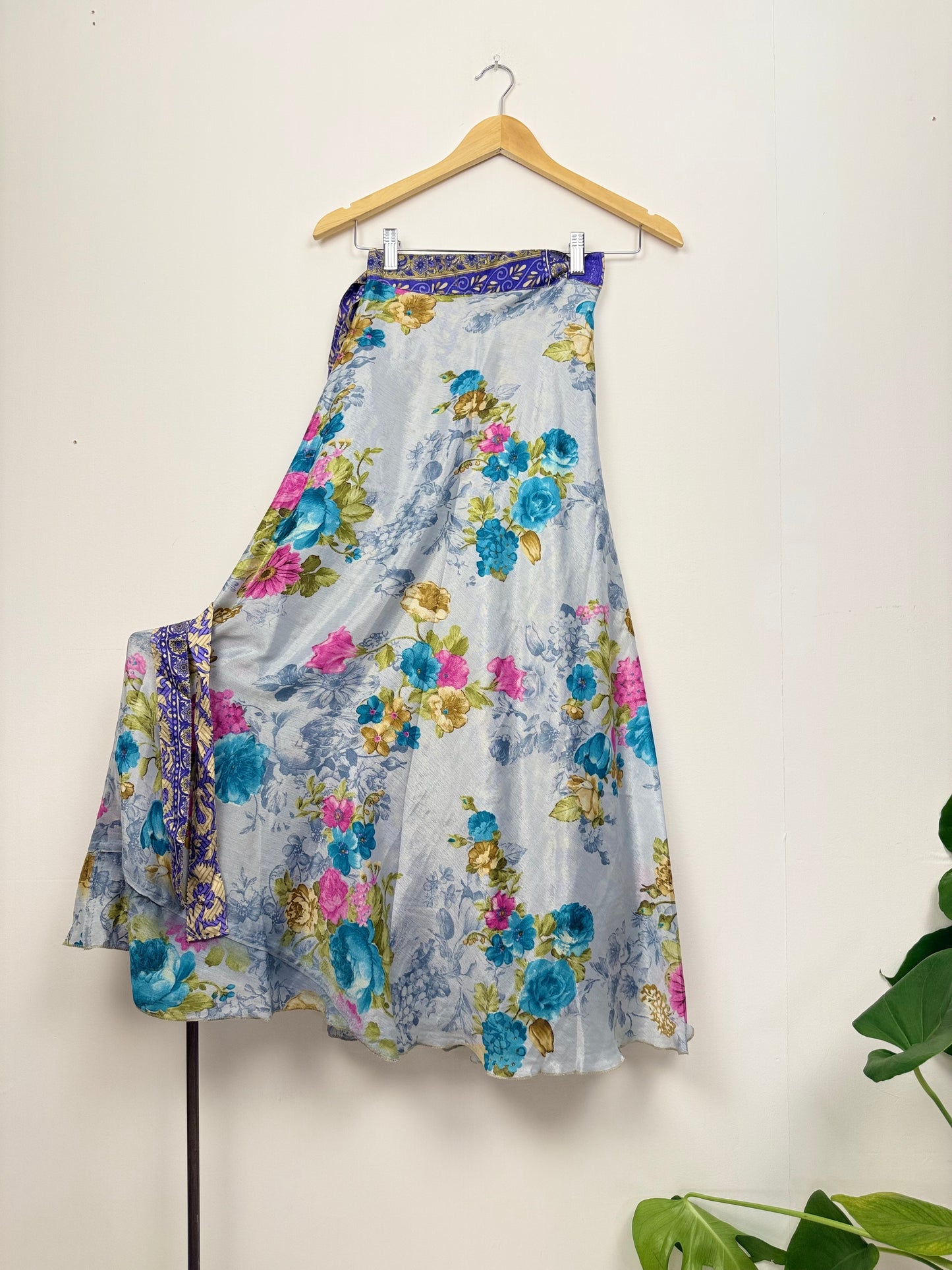 Vintage Saree Silk Wrap Skirt